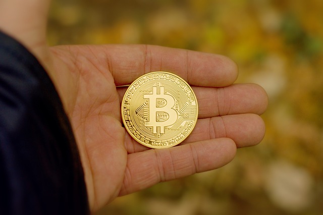 Bitcoin v dlani